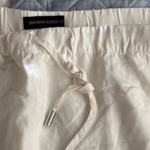 Banana Republic white Drawstring Skirt